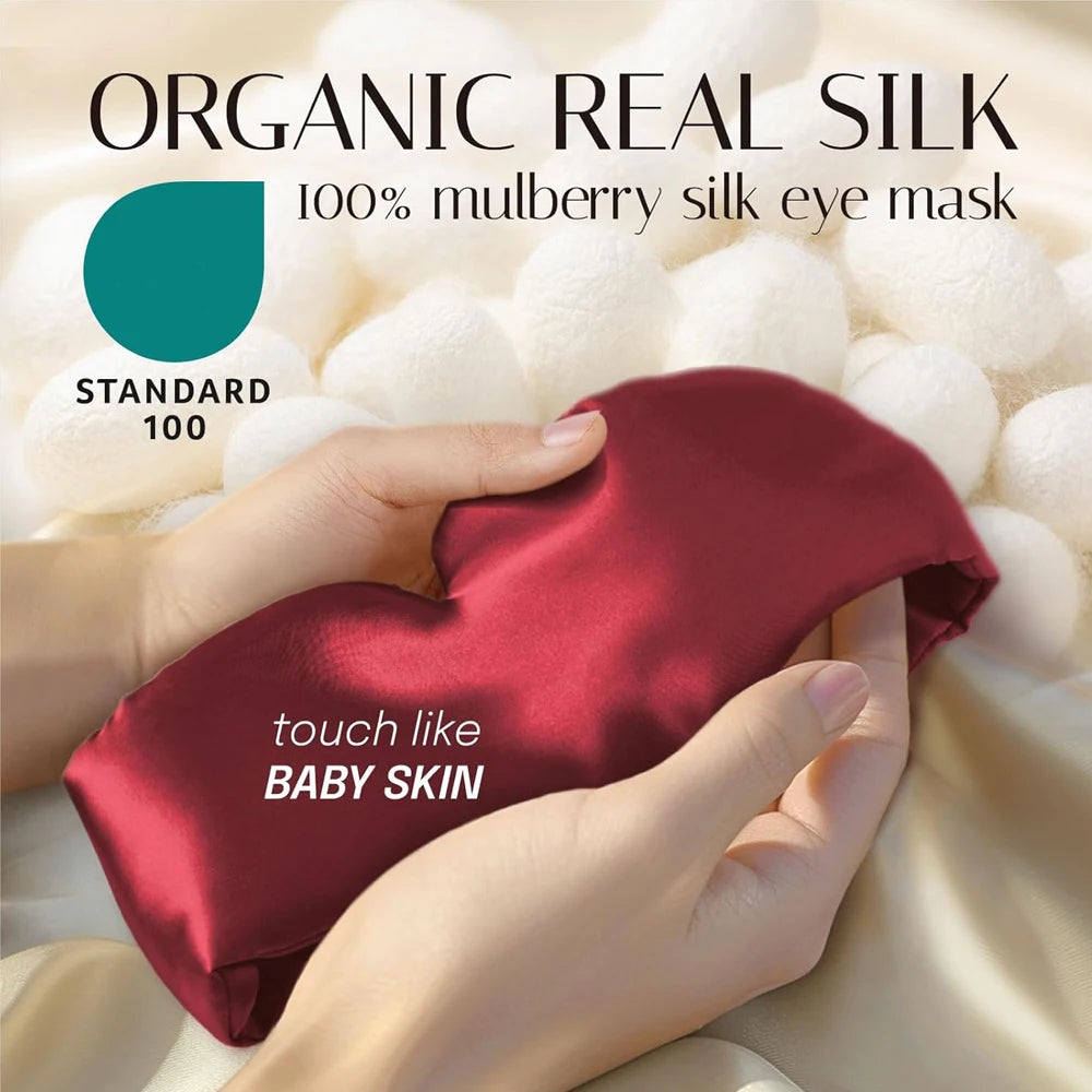 Mulberry Silk Eye Mask (Black)